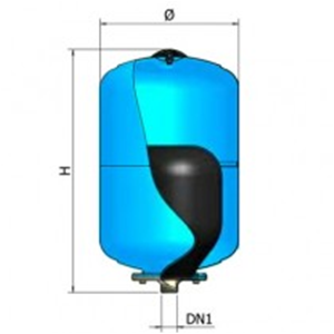 Articolo: A012J16 - Vaso di Espansione Cilindrico Sanitario Chiuso da 8  Litri, AC-8, 99° C., Misure 210x210x250 Cm., Elbi - ELBI (Accessori per  Caldaie - Vasi Espansione Termici Chiusi ed Aperti); A012J16