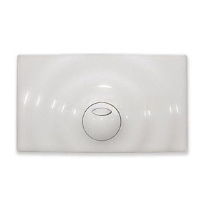 Placca Pneumatica a Doppio Scarico, Modello Surf G, Vecchio Modello 37859SH0, Colore Bianco per Cassetta ad Incasso 37594, Grohe