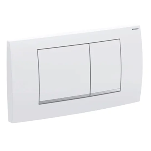 Placca a Due Tasti Modello Twinline 30, Colore Bianco / Cromo / Bianco, per  Cassetta ad Incasso Vecchio Tipo Aeffe (5015202), Geberit