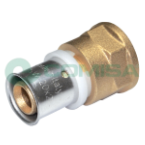 Raccordo Dritto a Pressare Acqua  da 1" Femmina X Ø 32, Comisa