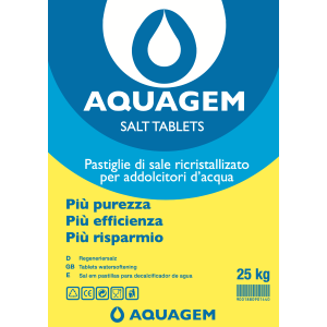 Sale ricristallizzato in pastiglie di qualità superiore per l'addolcimento  delle acque - Shop Depur Sistem Italia
