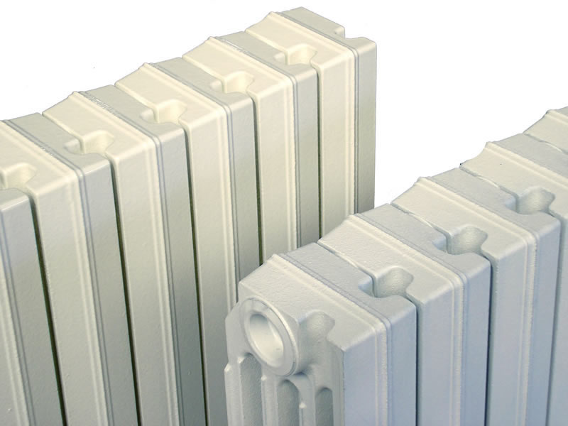 Calorifero Tema rapido 4/558, 4 colonne e  piastra in ghisa, laccato in polveri, colore bianco, marca Ideal Clima, Puglia Termica