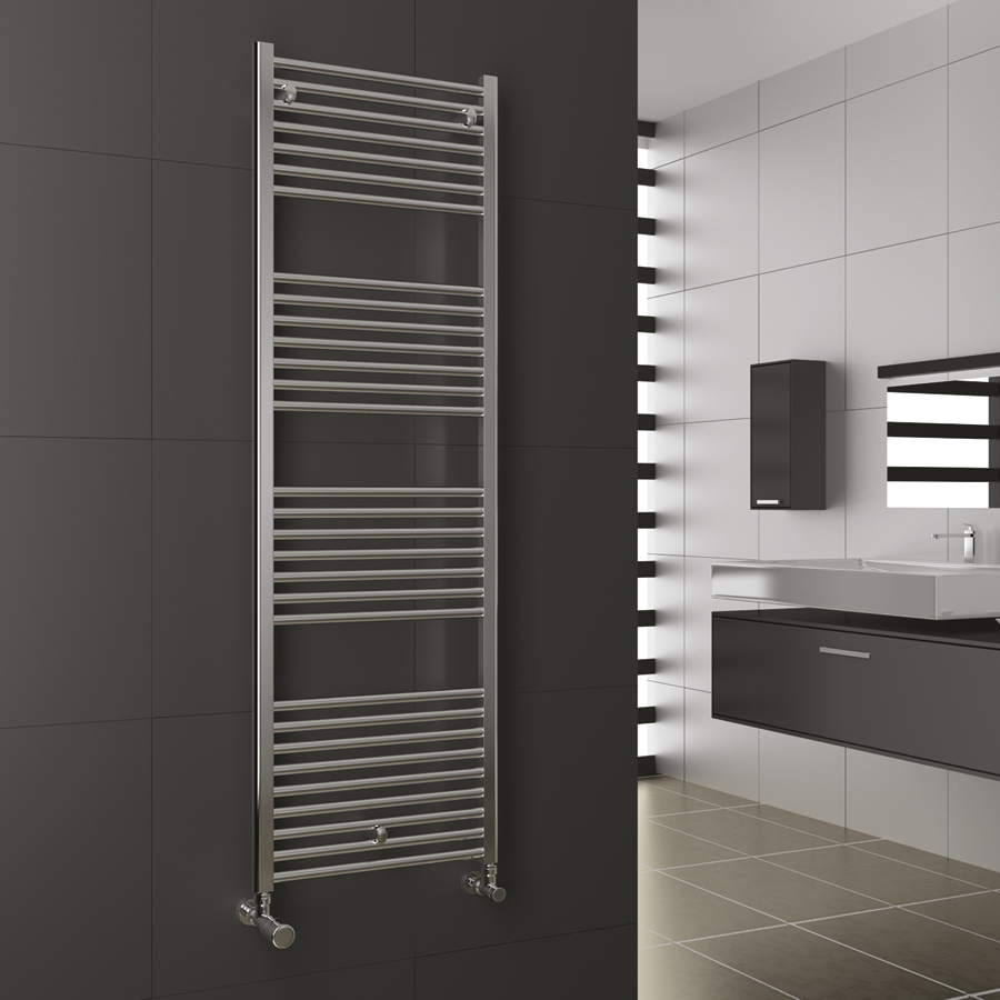 Scaldasalviette Lisa 22 cromato elettrico 400 watt, 40 cm x h 1,4 mt, predisposto per controllo demotico, marca Cordivari, Puglia Termica