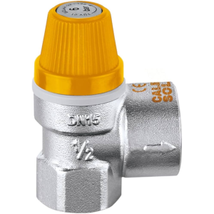 Valvola di sicurezza, misura 1/2, 6 Bar per impianti solari, marca Caleffi, Puglia Termica