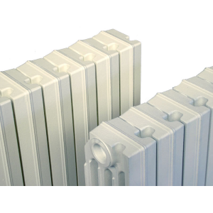 Calorifero Tema rapido 3/558, 3 colonne e piastra in ghisa, laccato in polveri, colore bianco, marca Ideal Clima, Puglia Termica