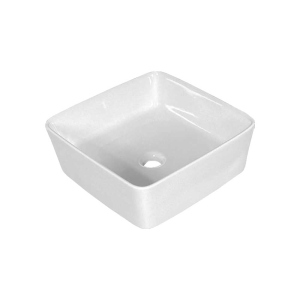 LAVABO DA APPOGGIO "ZETA" QUADRATO 38x38 cm 