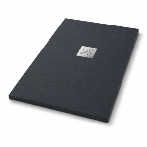 PIATTO DOCCIA 80 x 100 cm H 3   "ULTRAFLAT" ANTRACITE 