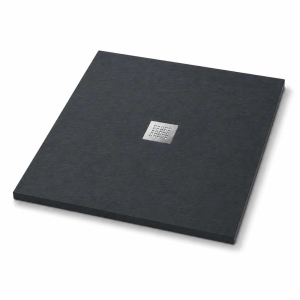 PIATTO DOCCIA 80 x 80 cm H 3 "ULTRAFLAT" ANTRACITE   