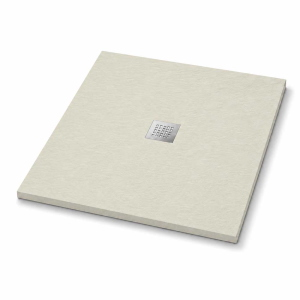 PIATTO DOCCIA 80 x 80 cm H 3 "ULTRAFLAT" CRETA   