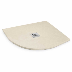 Piatto Doccia semicircolare 80 x 80 cm h 3 "ULTRAFLAT" CRETA