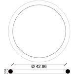 Anelli Oring OR147 per sede estraibile Pucci, GTL