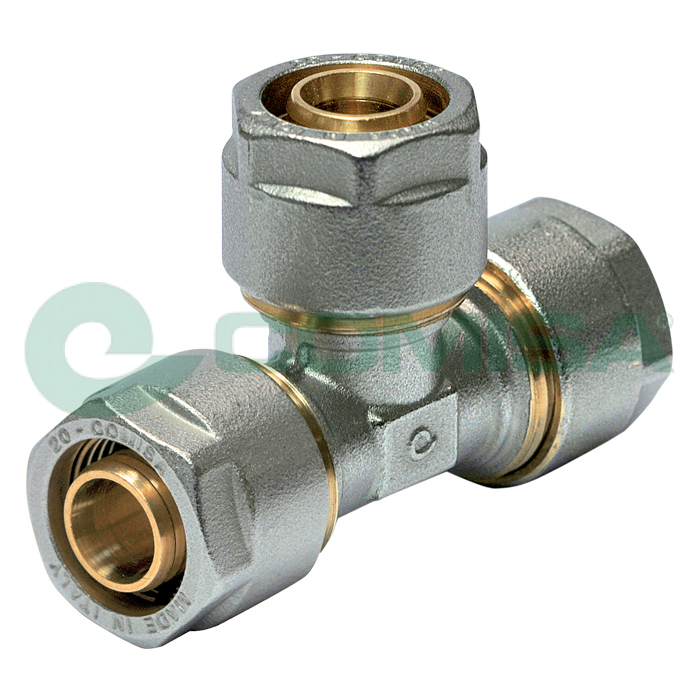 TE per Multistrato a Stringere Acqua Ø 20 X Ø 20 X Ø 20, Comisa