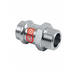 Raccordo Ø 35 mm. X 11/4" Maschio, Femmina Maschio per Acciaio al Carbonio Galvanizzato, Frabo