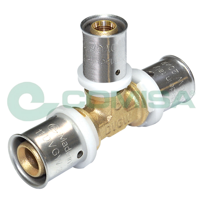 TE di Riduzione a Pressare Acqua  Ø 20 X Ø 20 X Ø 16, Comisa